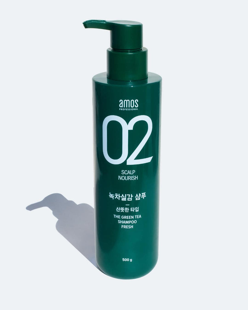 AMOS The Green Tea Shampoo Fresh 500g (Shampoo anti caída) Plump Skin skincare