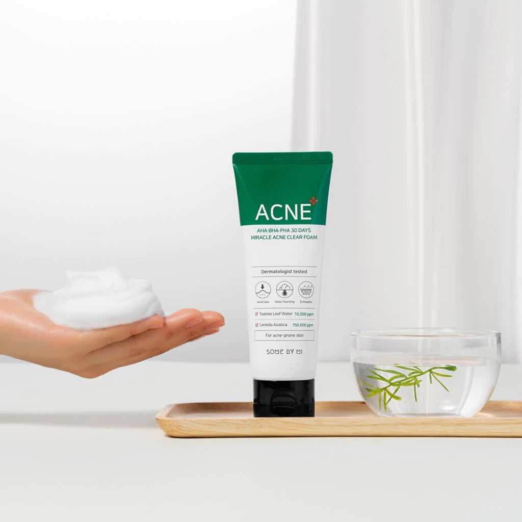 AHA BHA PHA 30 Days Miracle Acne Clear Foam 100ml (Limpieza anti-acné) - Plump Skin